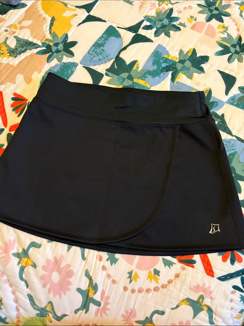 SkirtSports Black Athletic Skirt with Logo
